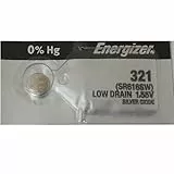 Energizer 321 (SR616SW) batteria a bottone ossido d' argento capacità: 15 mAh scarico basso orologio