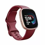Fitbit Versa 4,Beet/Copper Rose, Smartwatch Unisex-Adult, Rosso ciliegia / Alluminio rame rosa, ‎4.03 x 4.03 x 1.12 cm, 200 grammi