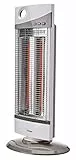 bimar HR301 Stufetta elettrica Basso consumo Infrarossi al Carbonio, Stufa Elettrica per Ambienti Interni, Resistenze Verticali Fibra di Carbonio, Oscillazione DX/SX, 2 potenze Riscaldamento
