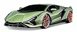 Bauer Spielwaren Tech R/C Lamborghini Sian FKP37 - Auto radiocomandata in scala 1:24, 2,4 GHz, con impugnatura a pistola, dai 5 anni in su, 20 cm, verde (582338)