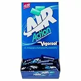 Vigorsol Air Action, Gomme da Masticare Senza Zucchero, Chewing Gum Gusto Menta, 250 monoporzioni da 2 Gomme Ognuno, 500 Confetti