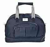 BÉABA - Borsone Fasciatoio Amsterdam II, Allungabile, Borsone da Viaggio 50 L, Tracolle Rimovibili, Beauty Case + Materassino Fasciatoio per Cambio Neonato, Scomparti multipli, Blu Marino