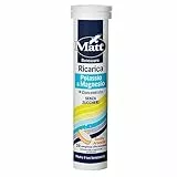 Matt, Ricarica Potassio & Magnesio, Integratore Alimentare di Potassio e Magnesio, Contribuisce alla Riduzione della Stanchezza e Affaticamento, Confezione da 20 Compresse Gusto Arancia, 90 g