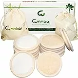 Dischetti Struccanti Lavabili Bambù Riutilizzabili 16 Pezzi Salviette Struccante Fibra Bamboo Cotone Pulizia Viso Scrub Spugnette Make Up Zero Waste