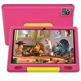 HiGrace Tablet Bambini 10 Pollici Android 12 Go Tablet, 2GB RAM+32GB ROM Tablet per Kids con Parental Control, Quad Core Processor WiFi Bluetooth Dual Camera, Kids Tablet PC con Custodia (Pink)