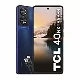 TCL 40NXTPAPER - Smartphone 4G Display 6.78' FHD+90 Hz, 256 GB, 8 GB RAM (+ 8GB RAM virtuale), Tripla Camera da 50 Mpx, Android 13, Batt. 5010 mAh Quick charge, Dual Sim, Blue, USB Type-C Aggiuntivo