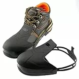 GHJXJXDF Soprascarpe Antiscivolo Antinfortunistica Uomo Copriscarpe di Sicurezza Antiscivolo con Punta in Acciaio, Sii Applicabile Sneaker da Lavoro Cantiere per Uomo Donna,Nero,M