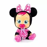 IMC Toys Minnie, Bambola interattiva che piange lacrime vere con ciuccio e Pigiama de Minnie Disney, Giochi e Bambola per Bambini e Bambina dai +2 anni