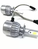 TEMPO DI SALDI Coppia Di Lampade A Led Per Auto Moto C6 H7 6000K Fari Luce Bianca Lampadine