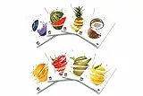 Pigna FRUITS, Maxi Quaderni A4 rigatura 0C, Righe con margine, Confezione da 10 Pezzi