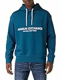 ARMANI EXCHANGE Milano New York Print, Drawstrings, Felpa con Cappuccio, Legion, M Uomo