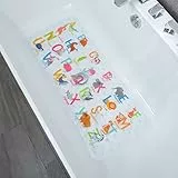 BEEHOMEE Tappetini da bagno per la vasca - Grande tappetino antiscivolo per la vasca da bagno dei cartoni animati Tappetini antiscivolo per la doccia per il pavimento 90 * 40 Tappetini da bagno(DWZM)