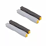 Rebirthcare 2 pezzi di ricambio spazzole ruote in gomma per iRobot Roomba 800 900 Serie 800 900 860 866 870 871 880 886 960 966 971 976 980 981 robot aspirapolvere rulli di ricambio accessori