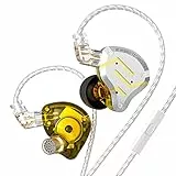KZ ZS10 pro Auricolari In-Ear,Cuffie con Filo e Microfono,Alta Qualità del Suono,Bassi Potenti,IEM Auricolari HiFi con Jack da 3,5mm per MP3,iPhone,iPad,MP3,Huawei,Samsung(Oro)