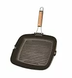 Aeternum Every Day Bistecchiera Grill, Alluminio, Nero, 24 cm