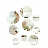 Doafoce Acrilico Rotondi Specchi da Parete 9 Pezzi Rotondo Specchio Adesivo da Parete Wall Stickers Specchio Rotondo Adesivi da Parete a Specchio per Murali