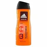 Adidas, Team Force Gel Doccia Bagnoschiuma 3 in 1 per Corpo, Capelli e Viso, 400 ml