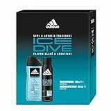Adidas, Confezione Regalo Uomo Ice Dive, Deodorante Spray 150 ml e Gel Doccia Bagnoschiuma 3in1 250 ml