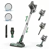 Vactidy V9 Aspirapolvere Senza Fili,30000Pa 4-in-1 Scopa Elettrica Senza Fili,250W Motore Brushless con Batteria Rimovibile,45 Minuti Autonomia per Peli Animali/Tappeti/Pavimenti