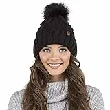 Vivisence Cappello Invernale da Donna 7014, Fabbricato in UE, Nero,Taglia Unica