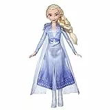 Disney Hasbro Frozen - Elsa Fashion Bambola con Capelli Lunghi E Abito Blu, Ispirata al Film Frozen 2, Multicolore, E6709ES0
