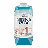 Nestlé Nidina Optipro 1 dalla nascita Latte per lattanti liquido, 12 brick 500ml