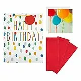 Hallmark Sacchetto regalo di compleanno, confezione regalo e pacchetto di biglietti – 1 grande sacchetto regalo, 3 fogli di carta velina e 1 biglietto 'Galleria' in 3 disegni a tema