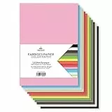 Tritart Carta colorata A4 130g/m2|120 Fogli colorati resistenti per fai da te, Cartoncini robusti creativi da foto 12 colori|Carta colorata DIY