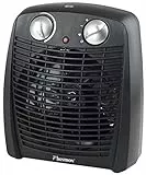 Bestron AFH211B Termo Ventilatore, 2000 W, Plastic, Nero