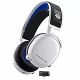 SteelSeries Arctis 7P+ - Wireless Cuffie da gaming - 2.4 GHz senza perdite - 30 ore di durata della batteria - Per PS5, PS4, PC, Mac, Android e Switch - Bianco