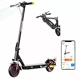 EVERCROSS EV85F Monopattino Elettrico Adulto, Scooter Elettrico Pieghevole da 8,5'' con App - Motore da 350W, Batteria da 7,8AH, Peso di 15KG, Carico Massimo 120KG, Doppio Freno, Doppio Ammortizzatore
