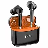 Cuffie Bluetooth, Auricolari Bluetooth 5.3 con 4 HD Mic Stereo HiFi 42 Ore di Riproduzione Cuffie Wireless con Display LED Cuffie Wireless Bluetooth IP7 Impermeabili Cuffie Antirumore per iOS Android