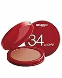 Deborah Milano - La Cipria Compatta, 34 Amber, Effetto Matte, Levigante e Illuminante, Prolunga la Durata del Fondotinta e Fissa il Makeup, Dona una Pelle Omogenea dal Finish Naturale, 13 gr