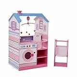 Teamson Kids Fasciatoio Doubleface Legno casa per Bambole 45 cm TD-11460A