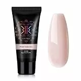 RSTYLE Gel Unghie Ricostruzione ,Acrygel poly nail,60ml Passione Colorati , Ispessimento Extension Enhancement Builder Acrilico, Art Salon Facile Fai da (nudo)