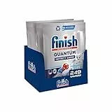 Finish Quantum Infinity Shine Pastiglie Lavastoviglie, 249 Capsule, per una Pulizia Profonda e Stoviglie Brillanti