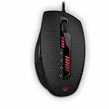 HP - Gaming Omen X9000 J6N88AA ABB Mouse Gaming, 6 Tasti Programmabili, DPI da 400 a 8200, 8 Livelli Regolazione della Sensibilità, Scorrimento e Pressione Tasti Pollici Personalizzabili, Nero