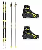 Fischer - Set da sci di fondo LS Skate Skating Skier + attacchi + scarpe + bastoncini (188)