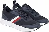 Tommy Hilfiger Maglia Moderna a Righe, Sneaker Runner Uomo, Cielo del Deserto, 43 EU