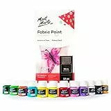 Mont Marte Colori per Tessuti Set – 12 pezzi x 20ml - Pitture Permanenti Tessili – Colori di Alta Qualità – Ideale per Abbigliamento, Borse e tutti i Stoffa – per Principianti, Professionisti