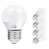 Vicloon Lampadina LED G45 E27 6W (Equivalenti a 40W Lampadina a Incandescenza, 50W Lampadina Alogena), 3000K 550lm Luce Bianca Calda, Angolo a Fascio 270°, Non Dimmerabile, Pacco da 5