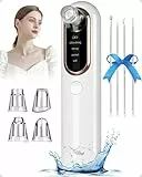 Yccu Aspiratore Punti Neri Professionale, in ABS, Rimozione di Pori, Pulizia Viso Ricarica USB 4, Testine per Estrattore Comedone Brufoli Grasso