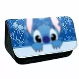 OBLRXM Stit Astuccio, Stit Astuccio per Matite Anime Astuccio per Matite Astuccio Grande capacità Scomparti Astuccio Portapenne Doppia Astuccioper Cerniere Doppio Strati per Bambini Adolescenti(A)