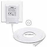 Trasformatore campanello da 18 V, 500 mA. Alimentatore di rete per campanello per tutte le versioni di Ring Doorbell, Nest Hello e Arlo, Eufy, Wyze, cavo lungo 8 m.