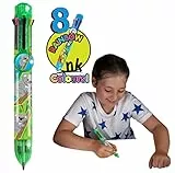 Deluxebase Rainbow Writer - Koala, Penna Multicolore Biro retrattile 8 in 1, fantastica per bambini e ideale per materiale scolastico o da ufficio