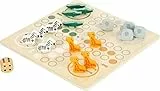 Small Foot 11697 Ludo 'Safari', in legno 100% certificato FSC, gioco di società per l'intera famiglia, dai 4 anni in su
