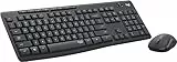 Logitech MK295 Kit Mouse e Tastiera Wireless, Layout ‎Americano QWERTY, Grigio