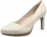Clarks Ambyr Joy, Scarpe con Tacco Donna, Sand (Sabbia Metallica), 41 EU Larga