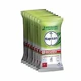 Napisan Salviette Disinfettanti Biodegradabili Eucalipto, Confezione da 8x40 Salviette Disinfettanti, Disinfettanti Multisuperfici contro Batteri