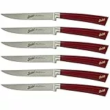 Elegance Set 6 coltelli bistecca Rosso